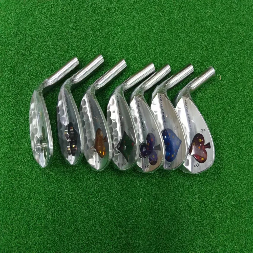 원 나이프 조각 실버 황동 골프 웨지 헤드, 탄소강 S20C 골프채, 탄소강 풀 CNC 드라이버 우드 하이브리드 다리미 웨지