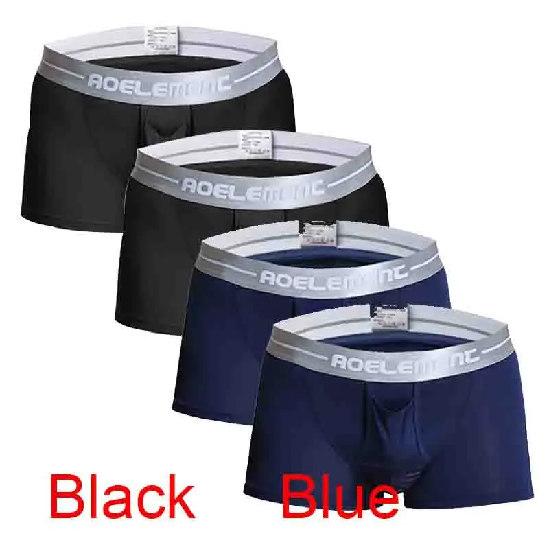 4 pcs Sexy Men's Modal soft Men's Underwear boxershort Scrotum Care Capsule Function Youth Health Seoul convex separation Boxer