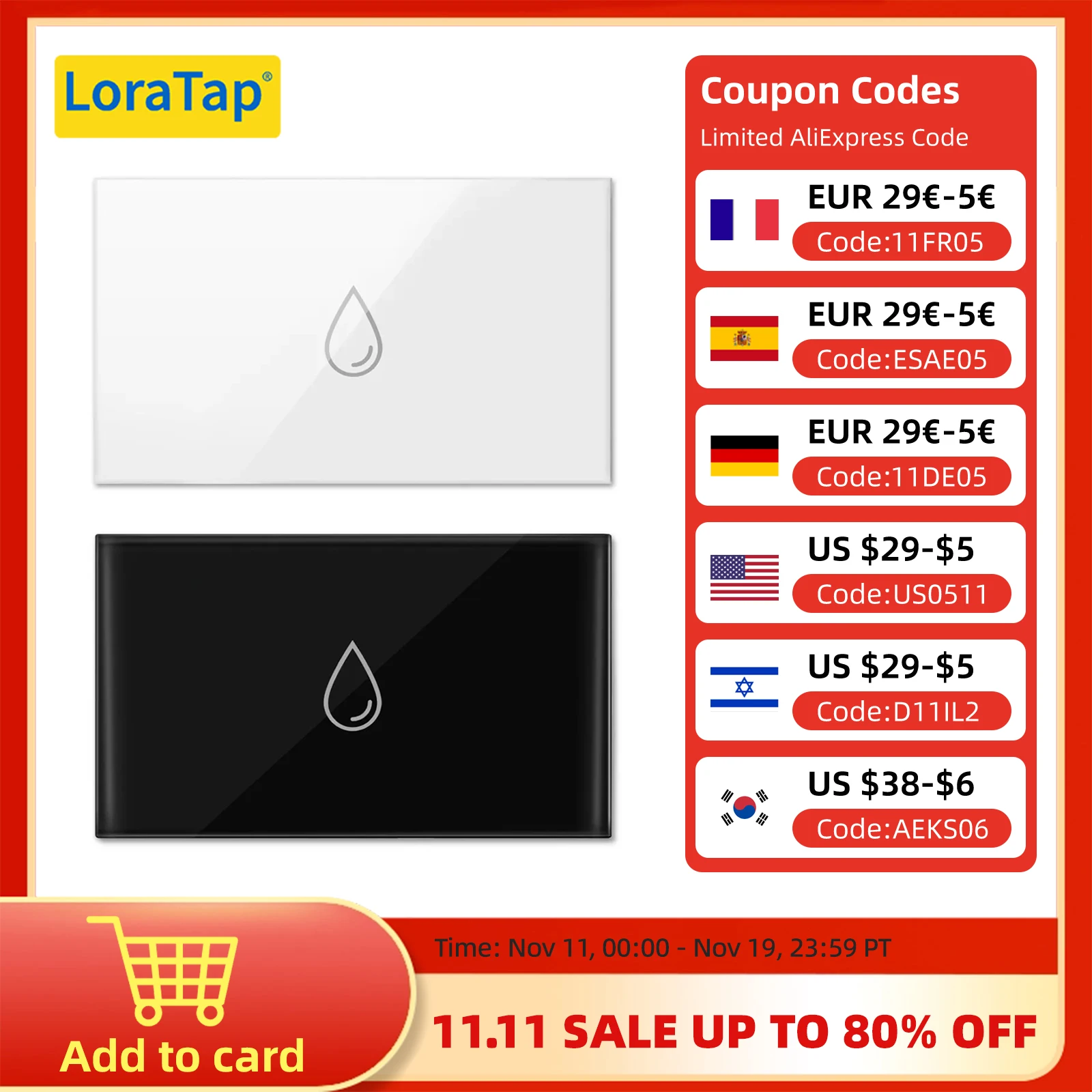 LoraTap WiFi หม้อต้มน้ํา EU US IL สวิทช์ Tuya Smart Life App รีโมทคอนโทรลการตรวจสอบพลังงานเสียง Google Home Alexa 1