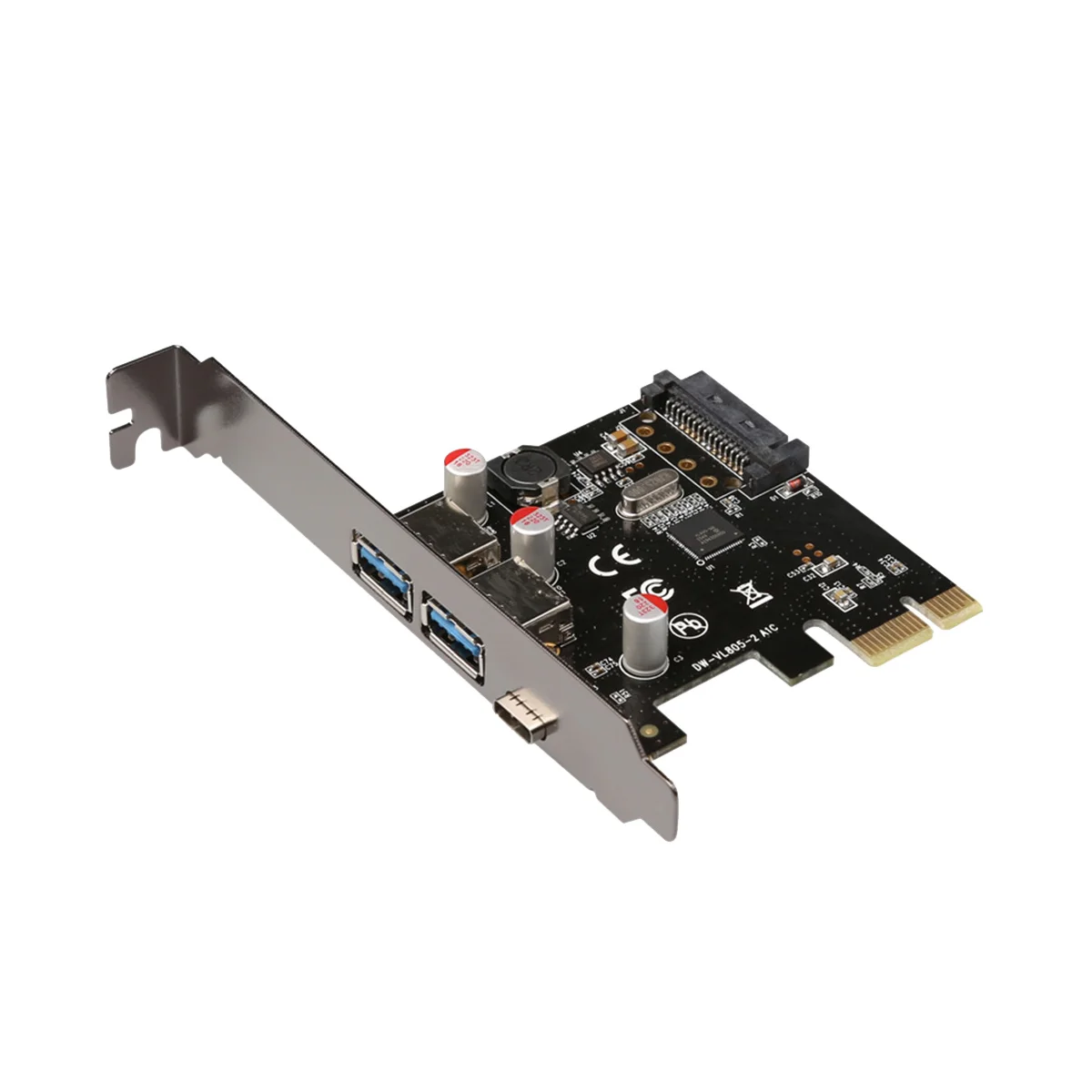 

PCIE To USB3.1 Type C Expansion Card USB HUB Splitter for Desktop PCIE Riser Card Pci Express Converter