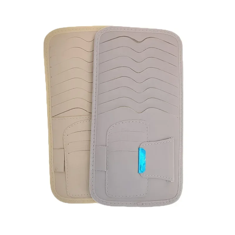 Cd dvd storage bag cd dvd storage case Car DVD Cd Storage Cd Holder Case Bag Disc PU Leather Storage Case Sunglasses Organizer Sun Visor Sunshade Sleeve Wallet Clips
