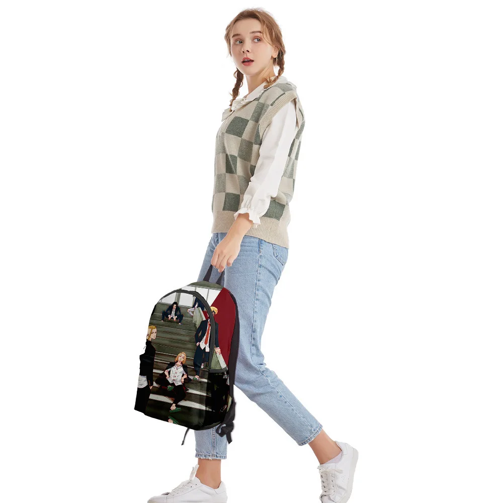 Classic Tokyo Revengers Anime pupil Bookbag Notebook Backpacks 3D Print Oxford Waterproof Boys/Girls Casual Travel Backpacks