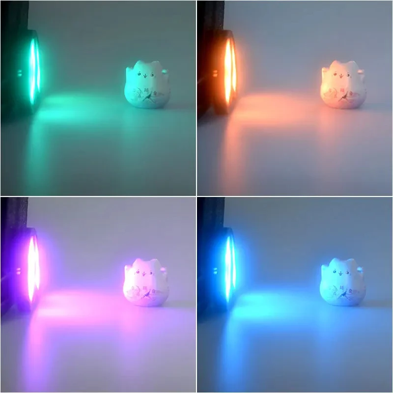 USB Led Spotlight 3W DC5V RGB With Remote Jewelry Cabinet Showcase Counter Lamp Ceiling  USB plug 2 in One Mini Spot Light 6