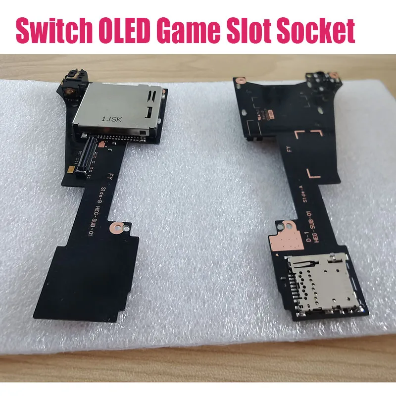 Game Card Slot Reader with Headset Headphone Audio Jack Socket for