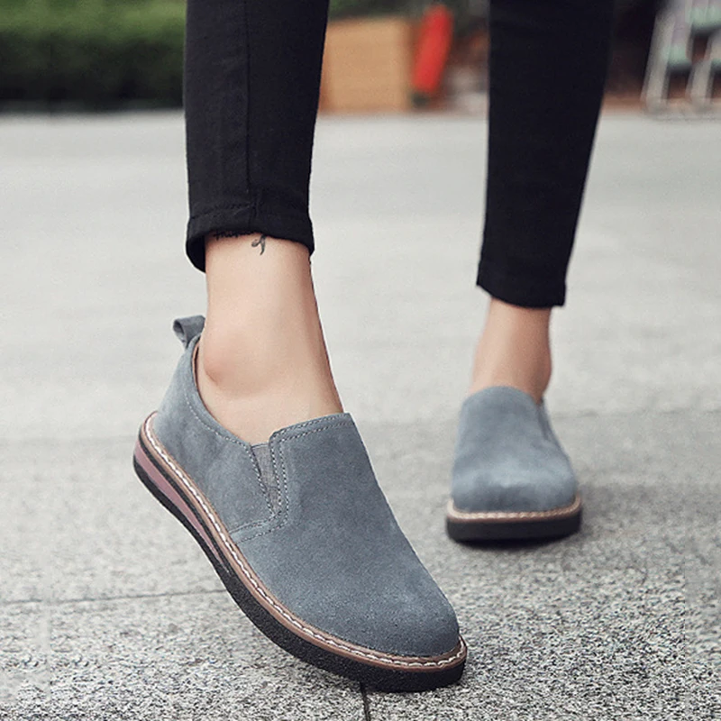 

Spring Women's Vulcanized Shoes Slip on Flat Shoes for Women 2022 Fashion Female British Style Casual Loafers Zapatillas Mujer
