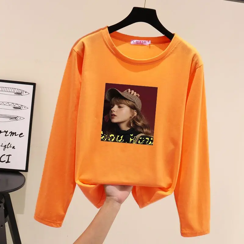 Fashion O-Neck Printed Loose Casual Sweatshirts Female Clothing 2023 Autumn Winter Oversized All-match Tops Korean Sweatshirts