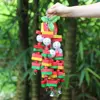 Bird Toys For Parrots Wooden Parrot Supplies Gray Parrot Birds Alex Sun Biting Stairs Swing Wood Bird Toy Swing Banana Bunches 5