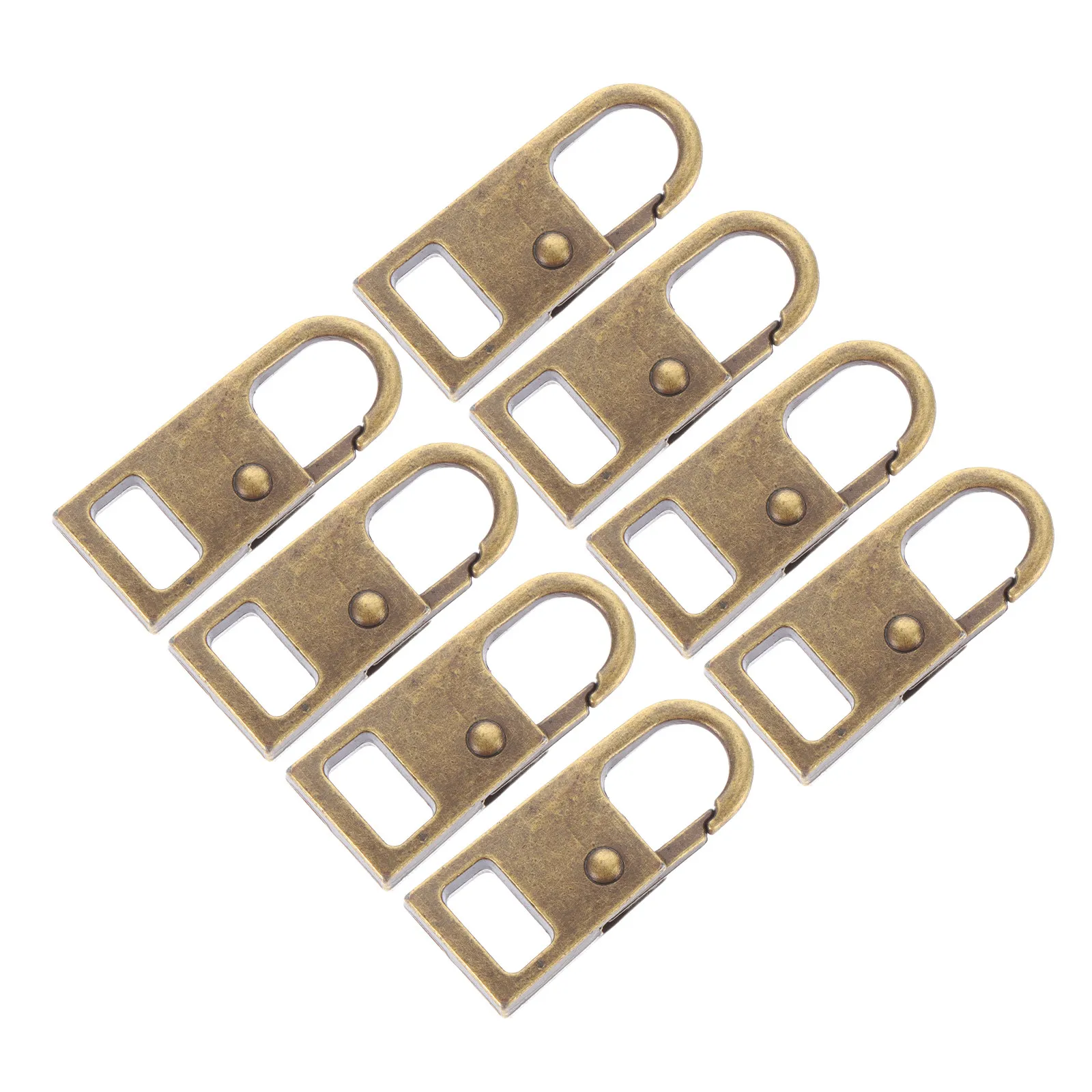 8Pcs 지퍼 풀 교체 DIY 지퍼 헤드 간편한 설치 수하물 가방 배낭 지갑 의류 수리에 도구가 필요하지 않음