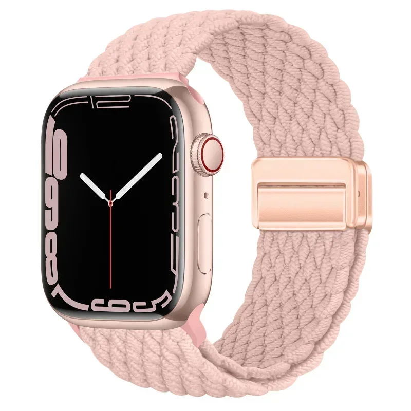 Nylon Braided Loop Strap with Magnetic Buckle