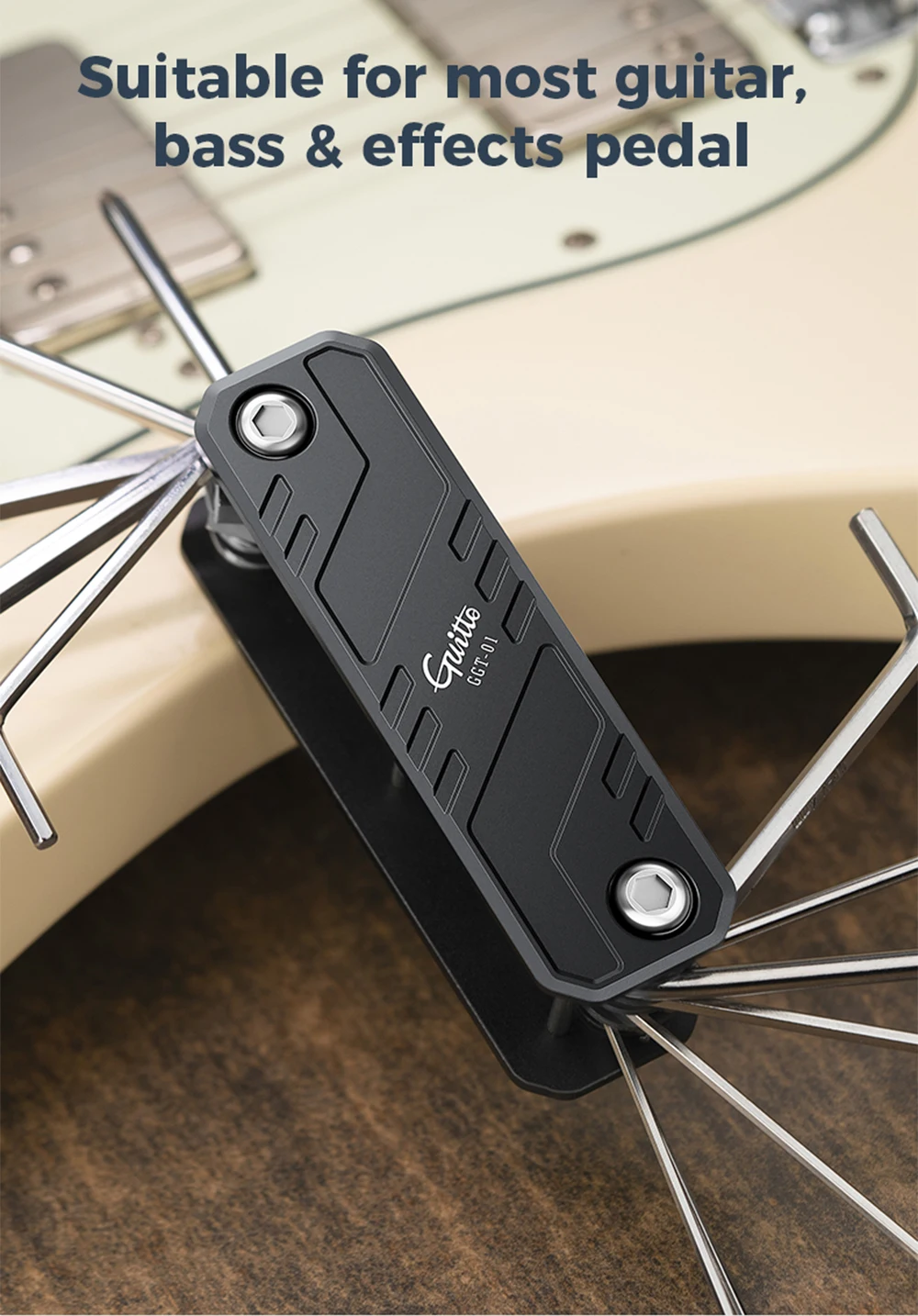 GGT-01 Guitto Series Guitar Bass Tunning Tool Multifunctional Repair Tool Set wi