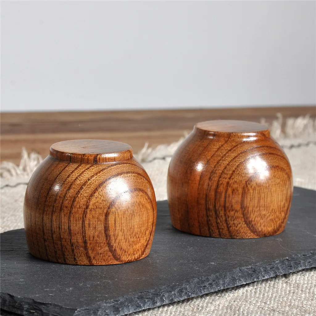 Wooden Big Belly Cups coffee cup tea cup coffee mug Handmade Natural Wood Cups Beer Tea Coffee Milk Water Cup Kitchen Bar Drinkware Handmade