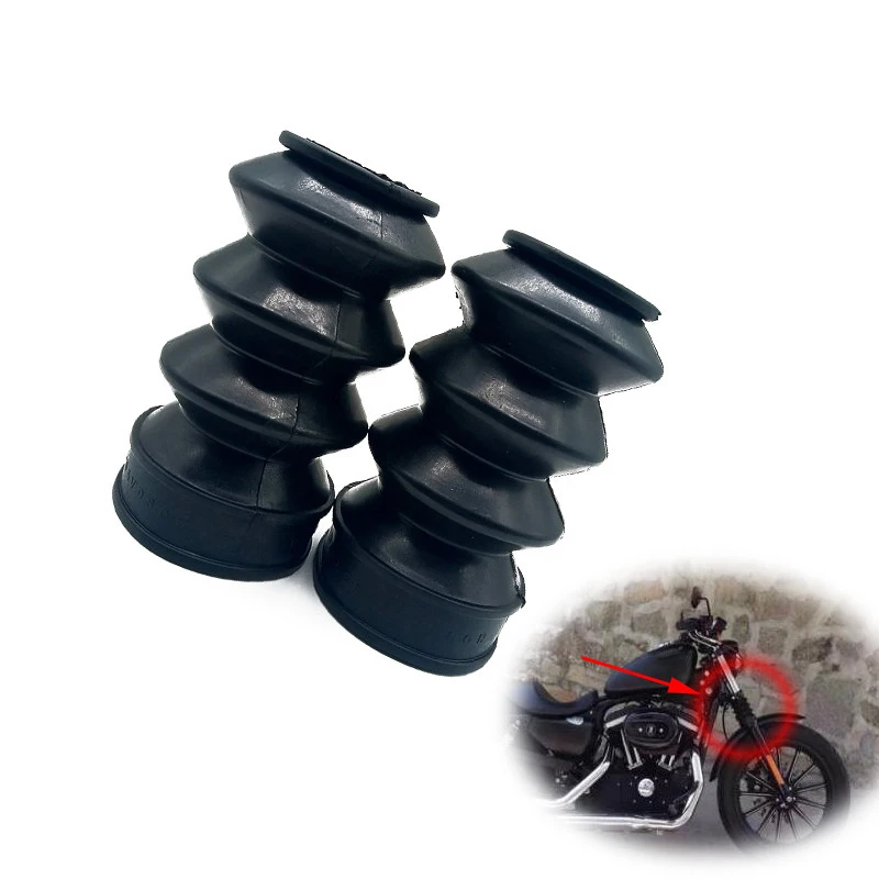 

For Harley Sportster Dyna FX/XL XL883 XL1200 Motorcycle Shock Absorber Front Rubber Fork Dirt Cover Gaiter Gator Boot Cap