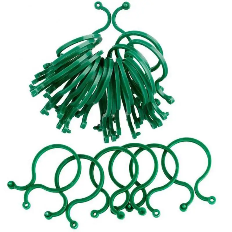 

50pcs Buckle Vine Bundled Tying Clips Ring Fixing Plant Bracket Garden Holder Tools Decorations Vine Vegetable Tomato Supports