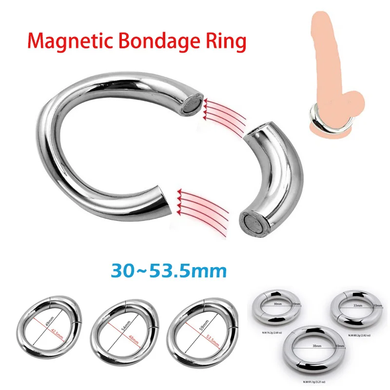 Anillo de acero inoxidable para pene, bloqueo para pene, bola de metal  resistente para hombre, camilla para escroto, retardante de eyaculación,  juguete sexual BDSM para hombres Gao Jinjia LED