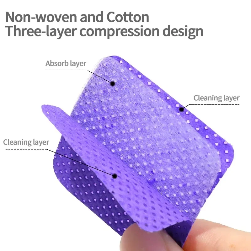 200pcs/box Nail Wipes Clean Tweezers and Glue Bottle Mouths Easy-to-Use Glue Wipes (White/Pink) cleaning tweezers