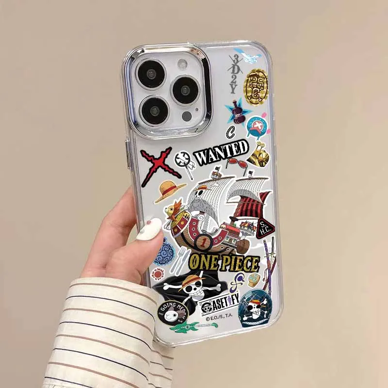Anime Cool Logo Phone Case - Transparent Soft TPU Cover with Creative Design