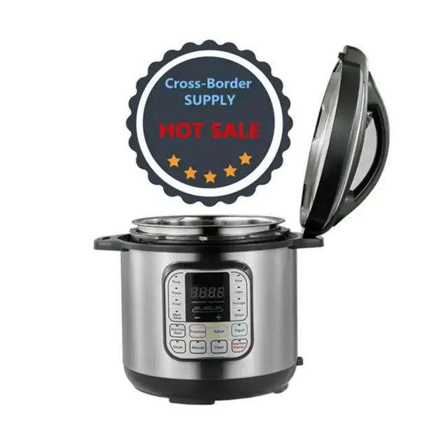 6L Electric Pressure Cooker Multifunction Non-stick Pot Timed Cooking Intelligent Rice Soup Porridge Heating Cooking Appliances 6
