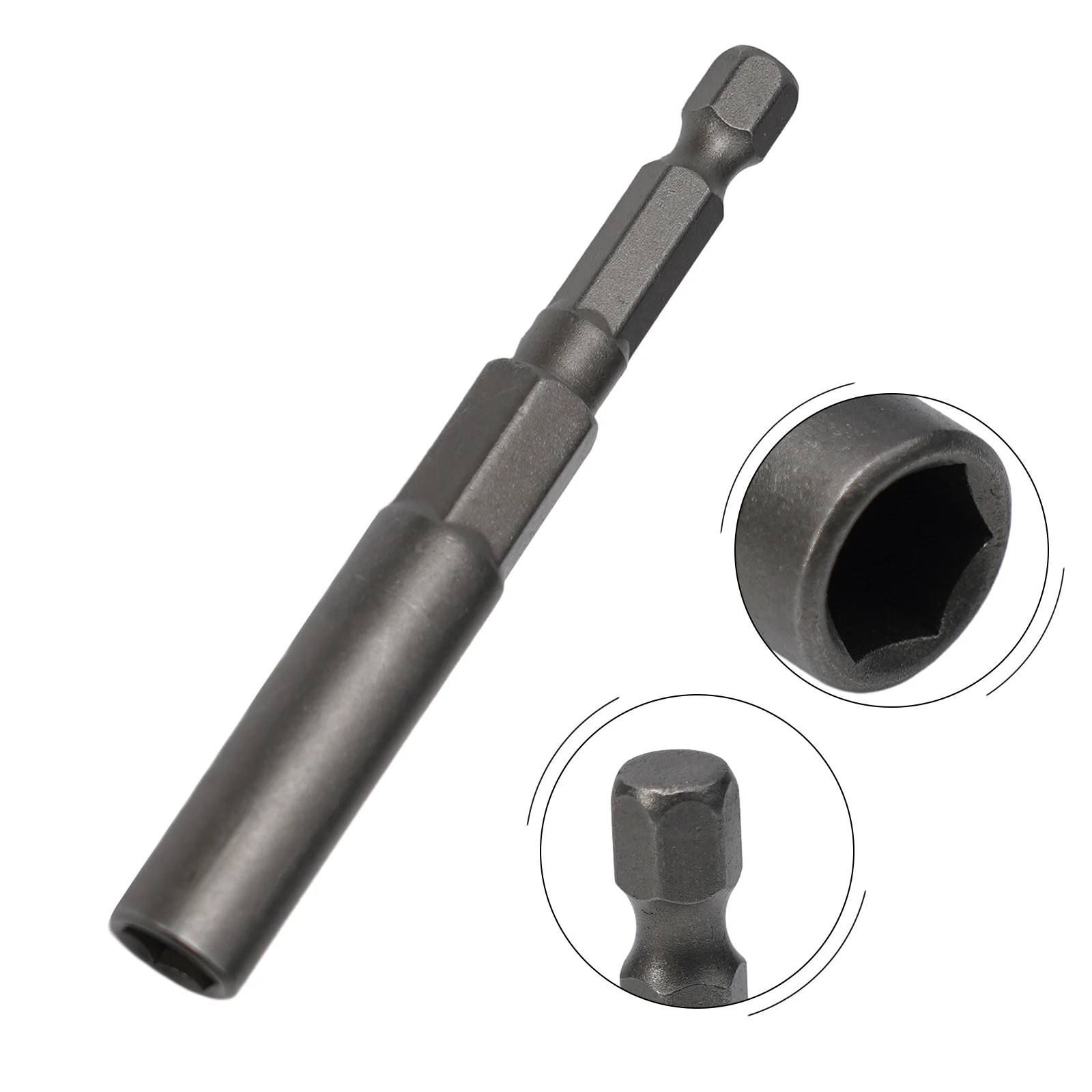Description Picture 5 of item1PCS Screwdriver Bits 80mm Length 1/4" Hex Hex Sockets 5.5-17mm Drive Magne Socket Impact Nut Bolt Drill Bits Screwdrivers Bit