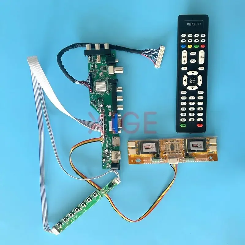 

LCD Controller Board Fit M220Z1 MT220WW01 MT216WW01 M190Z1 30Pin LVDS IR+AV+USB+HDMI+VGA DVB Digital Kit 4CCFL 1680*1050 Monitor