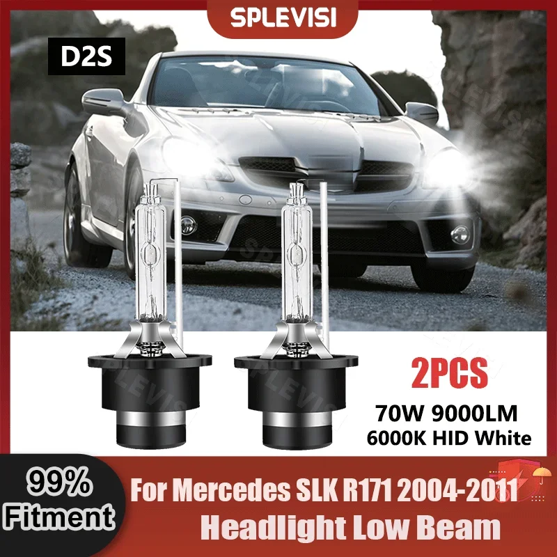 

2 шт. фары ближнего света, ксеноновые лампы D2S 6000K HID Белый для Mercedes SLK R171 2004 2005 2006 2007 2008 2009 2010 2011