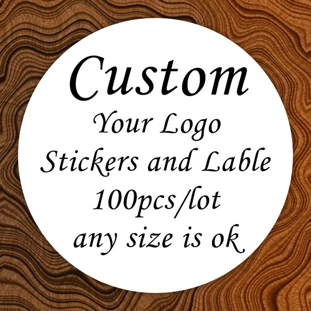 1000PCS Custom Stickers Customize Logo Business Name Thank You Stickers  Personalized Packaging Labels Design Your Own Stickers