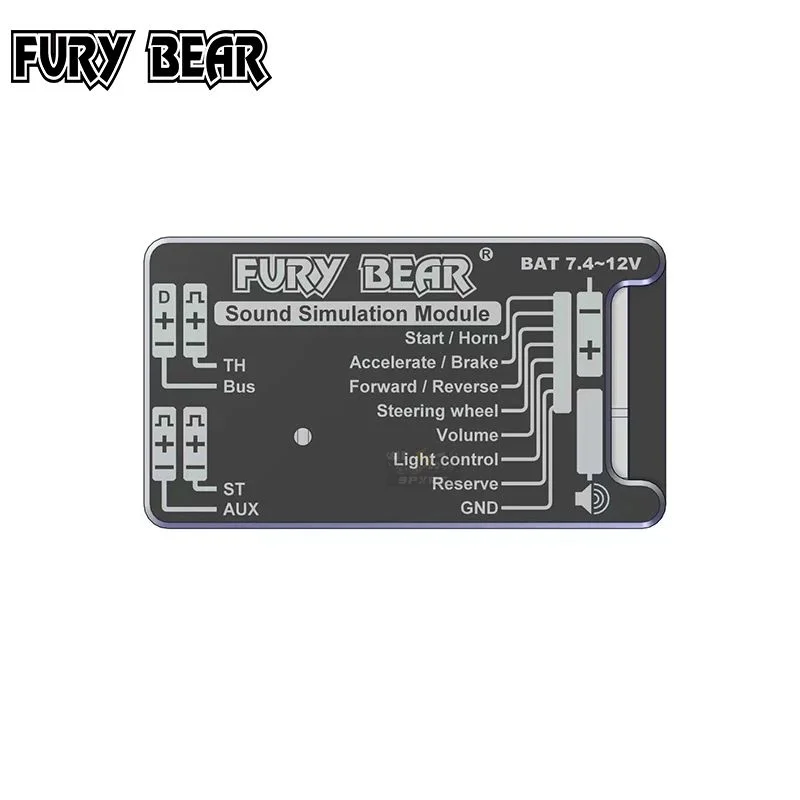 

Fury Bear Sound & Light Simulation System For 1/14 Tamiya RC Truck Trailer Tractor For Scania R730 MAN Volvo Actros DIY Parts