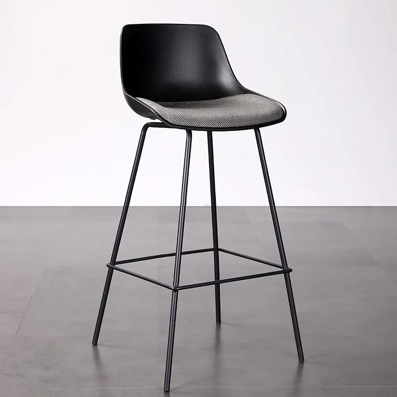 

B001-Bar chair home high stool modern simple backrest bar stool front desk chair restaurant creative leisure bar chair