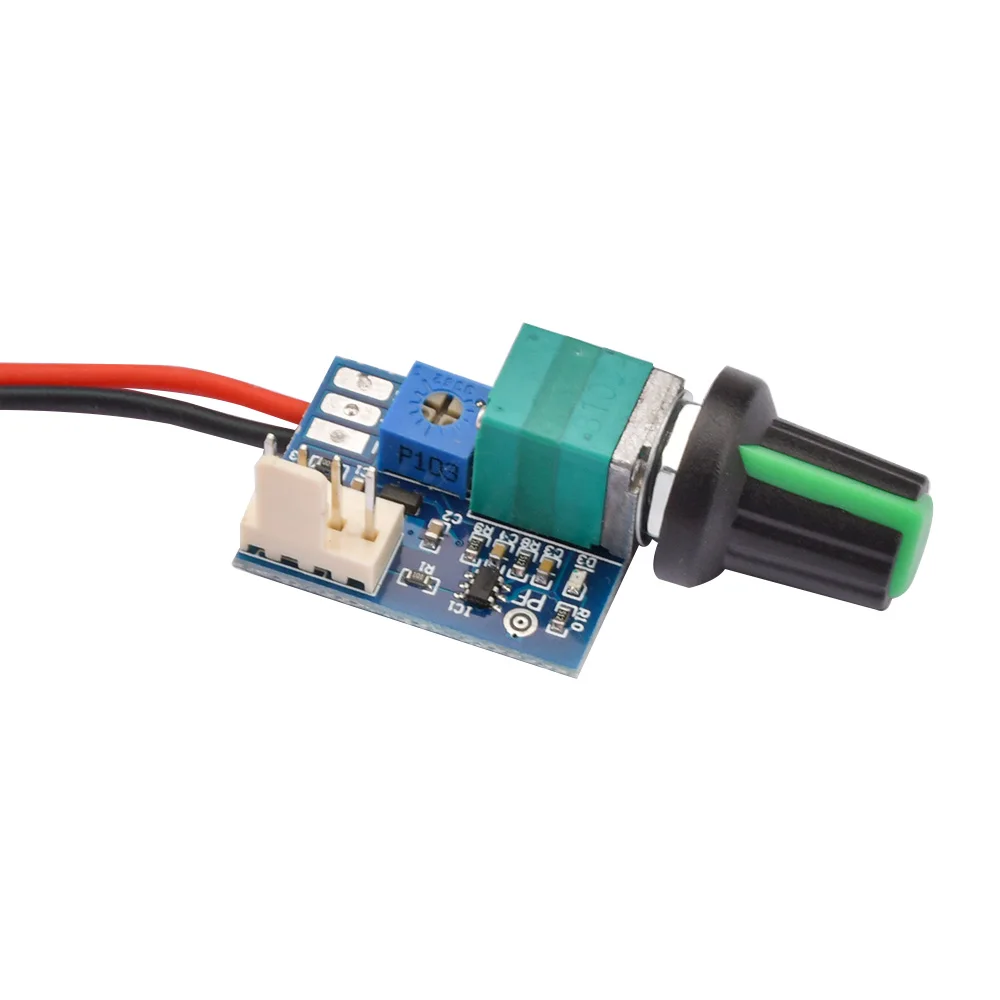 PWM DC12V 3A Fan Governor Manual Four Wire with Knob Switch Fan Speed Regulation and Noise Reduction DC Motor Governor Tools