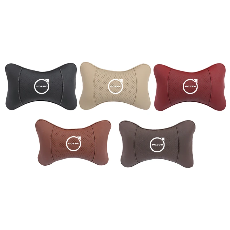 Car Seat Headrest Auto Neck Pillow For Volvo XC40 XC60 V40 S90 S60 V60 V90 V70 S40 S80L C70 CX70 Rdesign Olestar AWD 1Pcs car pillow car headrest car neck pillow