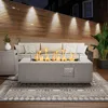 Outdoor Fire Pit Table Propane Gas Fire pits &Outdoor Fireplaces 42″ Rectangular Firepit Table, 50,000 BTU Fire Table 4