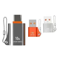 USB To Type-C Adapter 10A OTG USB 3.0 Type C Male To USB Female Converter Fast Charging Data Transfer For Macbook iphone Samsung