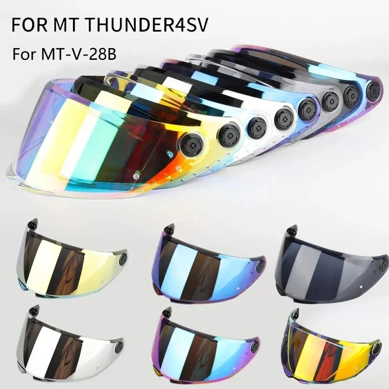 Helmet visor for MT THUNDER 4 SV STINGER 2 for MT-V-28B Replacement helmet shield Glasses Goggles Screen Helmet Part Accessories