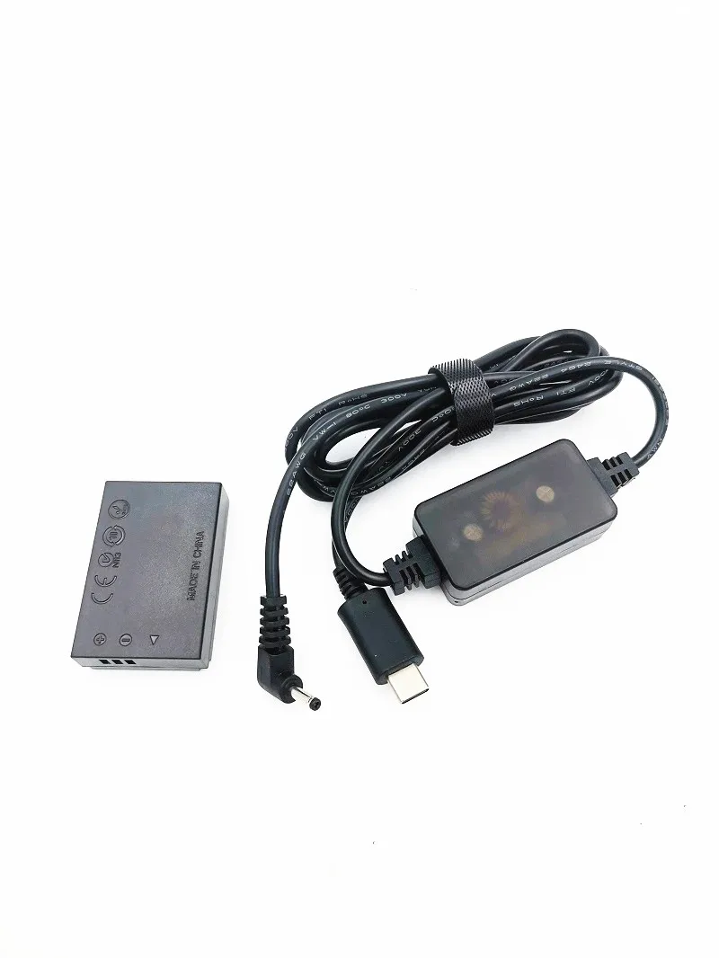 LP-E12 Dummy Battery DR E12 DC Coupler PD USB-C Convertor