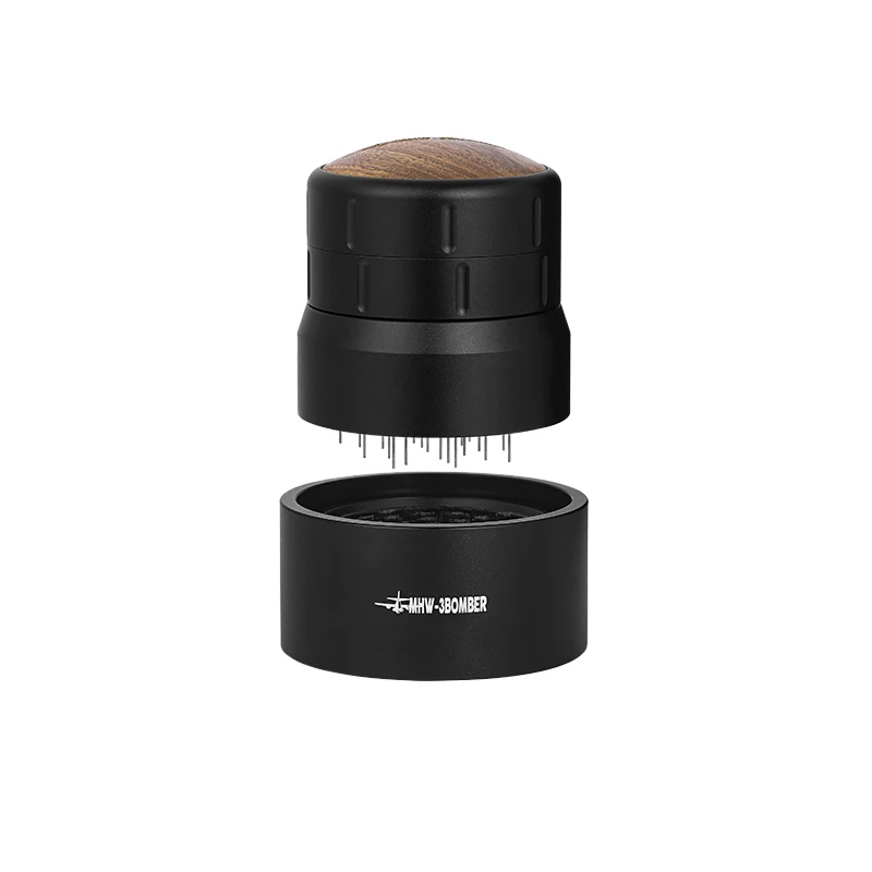 Espresso Accessories Kits Espresso Stand Set Barista Part Multipurpose  Coffee Tamper Distributor and Stirring for Counters Shop Cafe wood 51mm