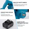 Hormy 2 In 1 Air Blower Vacuum Cleaner Leaf Snows Dust Collector Blowing Suction Tools For Makita 18V 2.0/3.0Ah Battery Monocell 5