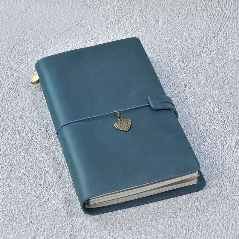 100% Genuine Leather Journal Refillable Travel Notebook Retro DIY Handmade Diary Sketchbook School Office Gift Customized - Image 12
