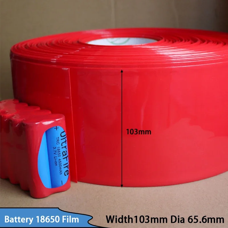 Tubo Termoretraibile In PVC Da 210 Mm (2 Metri, 0,15mm) Per Pacchi Batterie 18650/26650 - Termorestringente 2:1