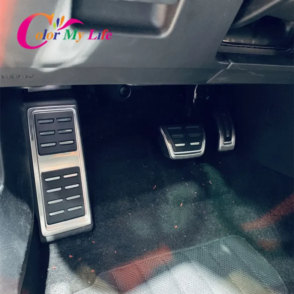 Stainless Steel Car Pedals for Audi Q2 SQ2 TT S1 A1 Q3 TTS RS3 A3 8V 2017 - 2024 Gas Brake Pedal Cover