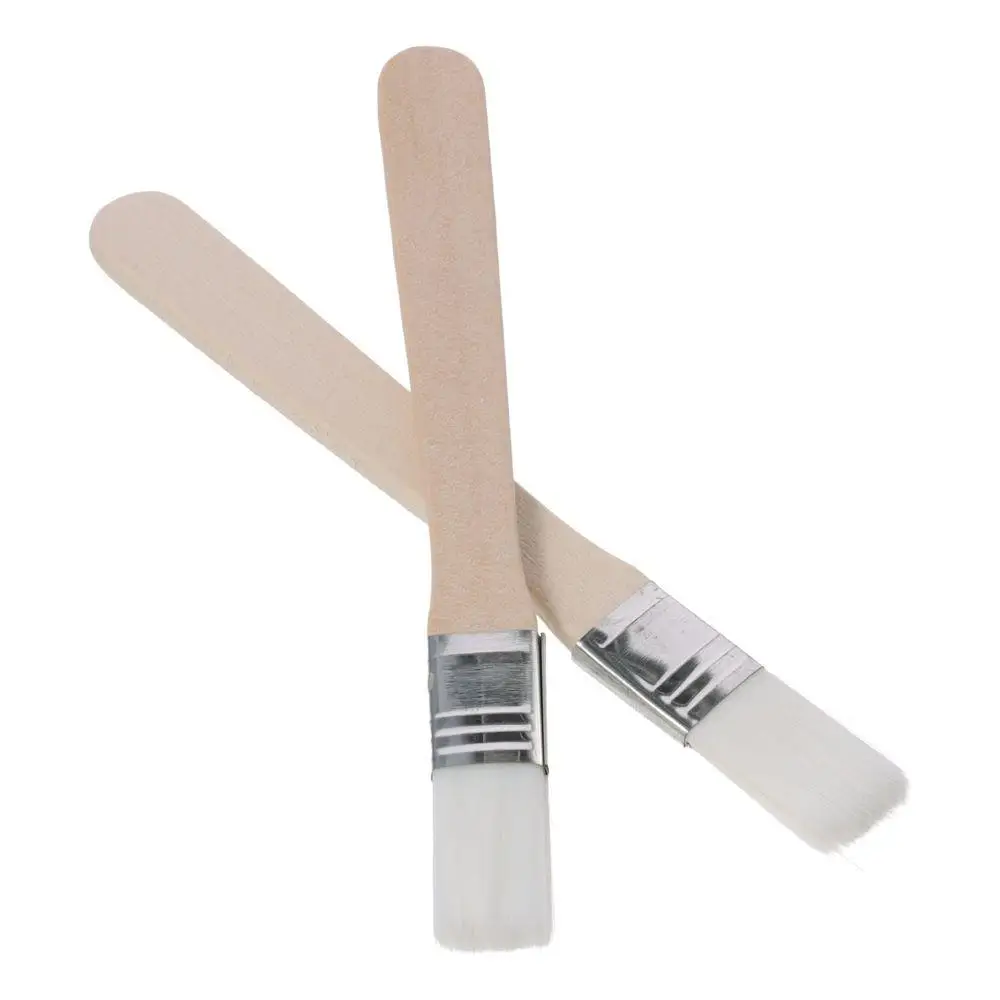 0.6" Width Small Paint Brush Nylon Bristle with Wood Handle Painting Tool for Wall Door Cabinets Furniture 1PC painting brushes