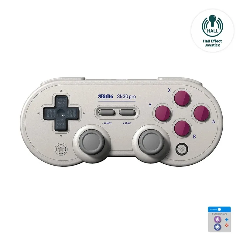 홀 조이스틱이 장착된 SN30 Pro 블루투스 게임패드는 닌텐도 스위치/윈도우10/11/iOS/안드로이드/라즈베리 파이 컨트롤러에 적합합니다.