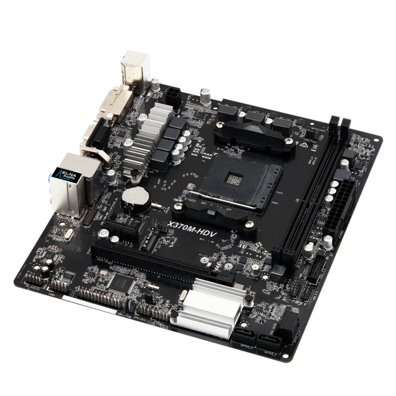 Asrock X370M-HDV  X370 32GB  AM4 DDR4 ũ ATX κ, 100% ׽Ʈ Ϸ,  