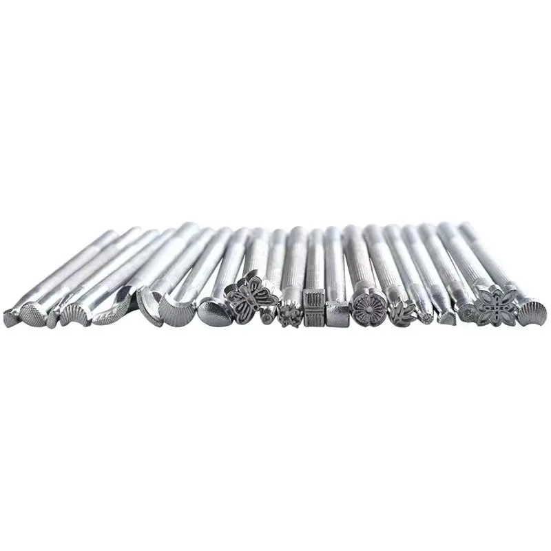 Leather Stamping Tools Leather Shaped Printing Tools Carving Craft Handmade Leathercraft Emboss 20pcs