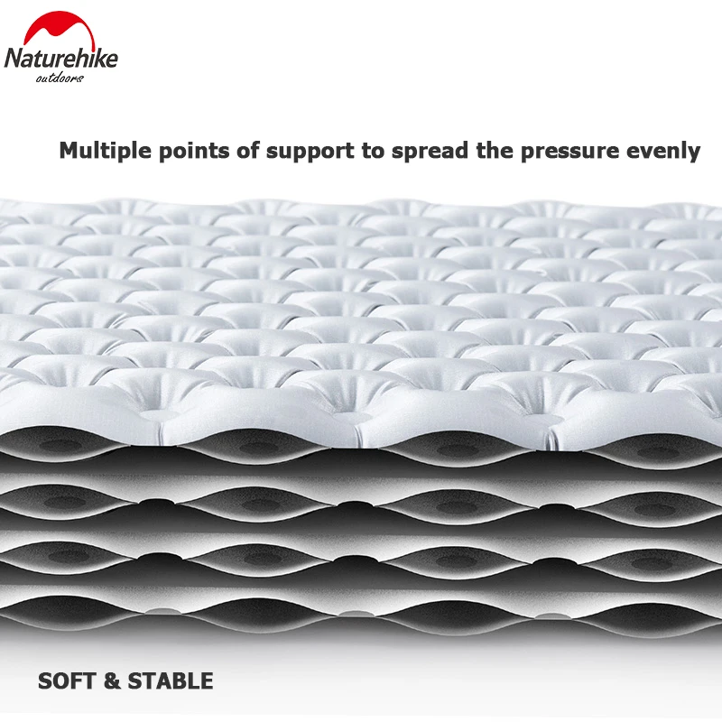 Naturehike Ultralight Outdoor Sleeping Pad  R-value 5.8 Inflatable Matress Portable Camping Air Cushion for Cold Weather Hiking