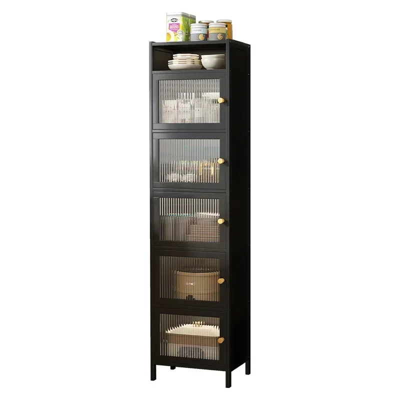 Pantry Cabinet,Tall White Kitchen Storage Cabinet with 2 Doors and Adjustable Shelves, Sideboards Storage Freestanding Cupboard 5