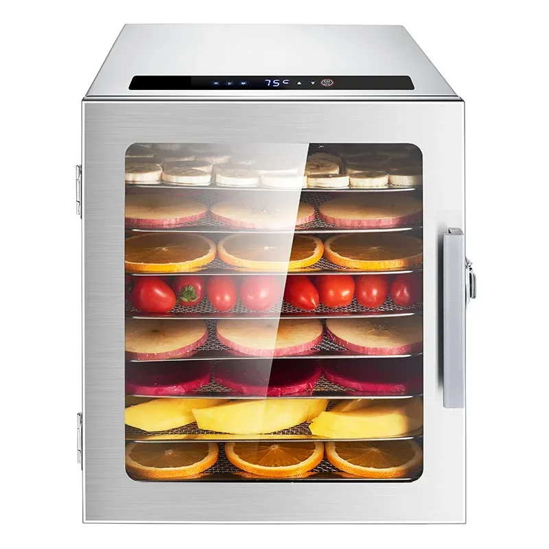 8 Layer Dryer Fruit Machine New Design Commercial Household Stainless Steel Food Dehydrator Electric Dehydrator