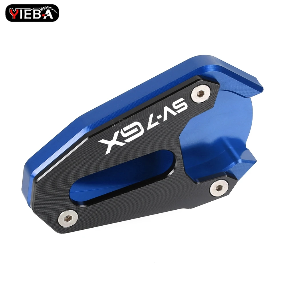Motorcycle Kickstand Foot Extension Enlarger with Support Plate Pads