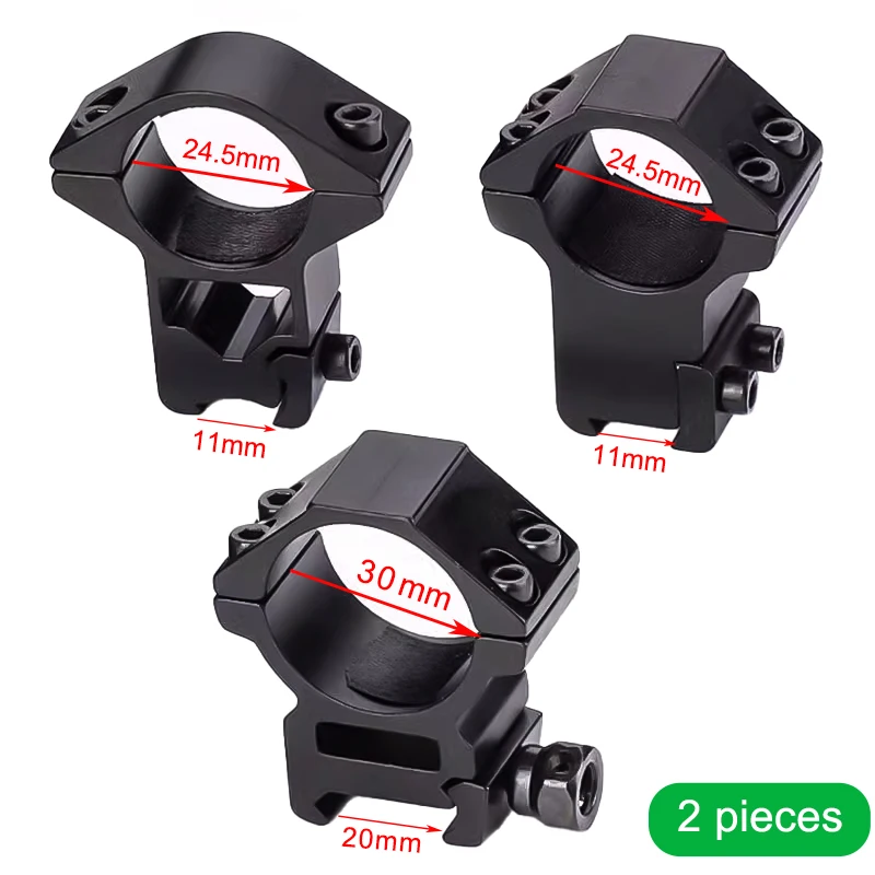 30mm/25.4mm Double Round Tube Card Holder Flashlight Clip Scope Mounting Ring Weaver Picatinny Rail Adapter Hunting Bracket 2PCS rifle scope mount rifle scope mount ring flashlight scope mount weapon flashlight mount