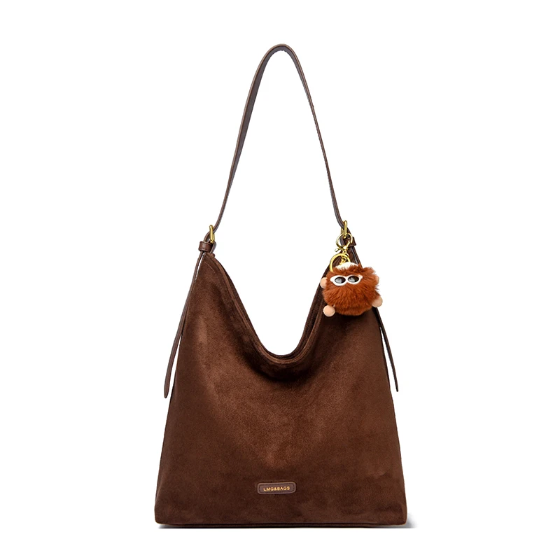 حقيبة هوبو جلد شمواه A4 أصلية