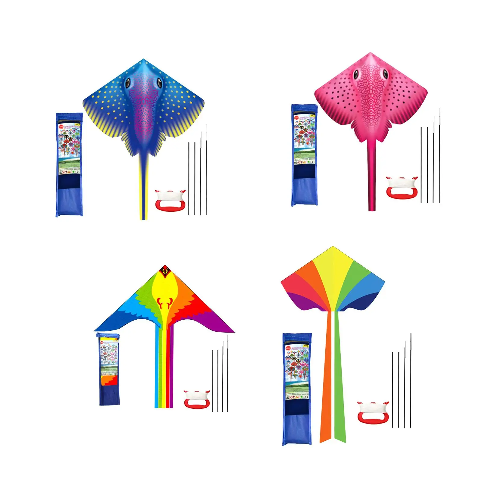 

Huge Kite Toy Cartoon Animal Shape Stable Lightweight Portable Fabric Kites for Park Outdoor Activities Beach Travel Festival