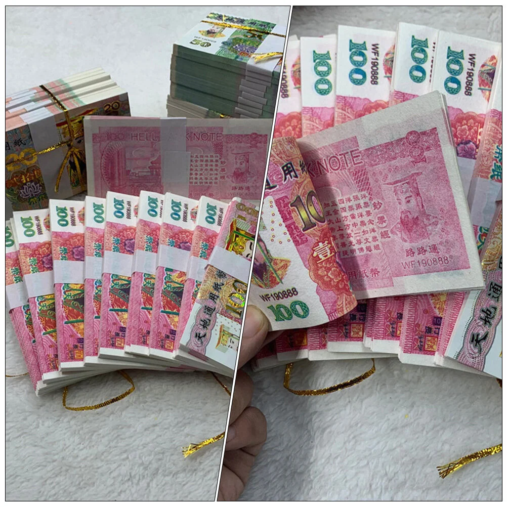 1000 Sheets Bolivar Currency Paper Money Ghost Flame Sacrificing Accessories Banknote Wish fake money prop toy world original notes commemorative banknotes